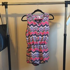 Patterned romper